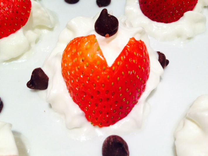 Strawberry Heart Dessert