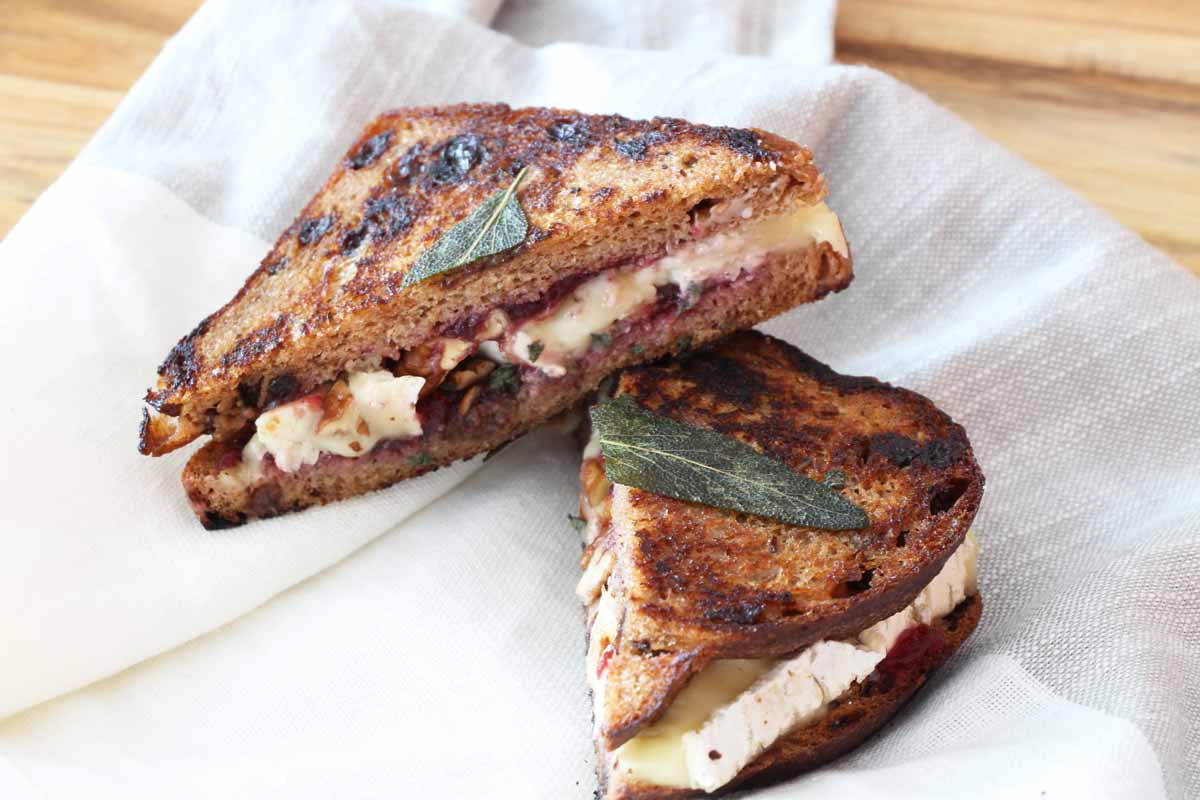 Cranberry Brie Grilled Cheese