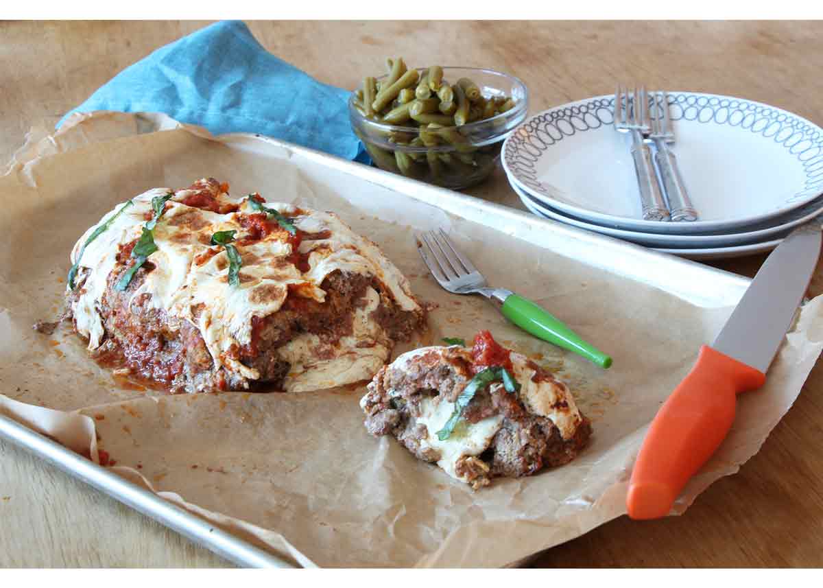 Stuffed Meatloaf Parmesan Recipe - is a easy comfort food recipe your family will love.