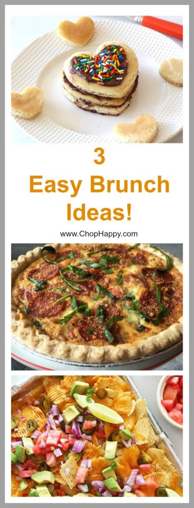 3 Easy Brunch Recipes - that are make ahead cheesy, and fun. www.ChopHappy.com
