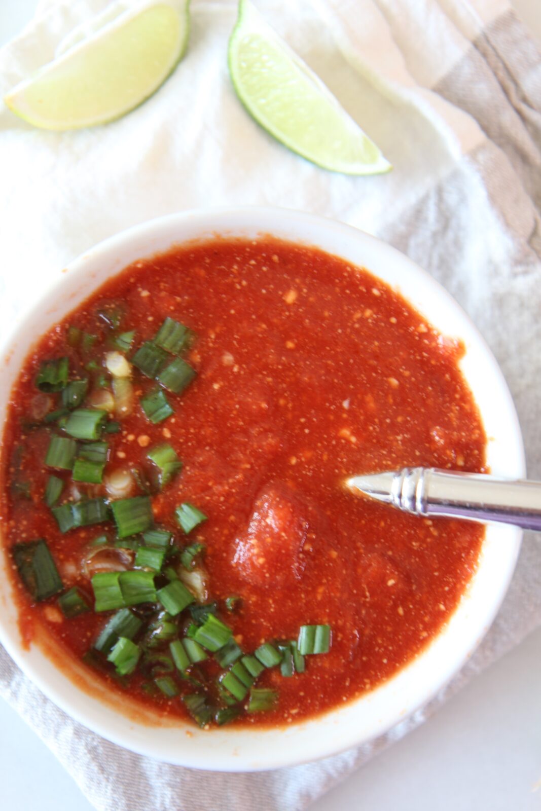 Slow Cooker Thai Tomato Soup Recipe. Super easy warm bowl of dinner smiles. This is as easy as throw all the ingredients in the slow cooker and come home to an amazing meal. #slowcooker #soup