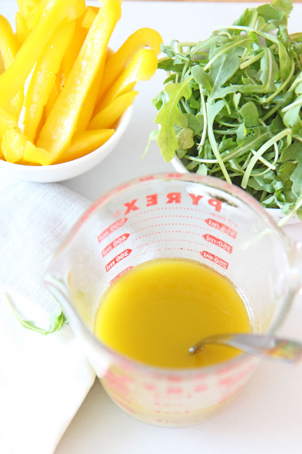Easy Apple Cider Vinaigrette. Happy easy bright salad dressing is minutes away. You can use this recipe to marinade chicken, steak, or veggies. Hope this salad dressing recipe is your new go to! Happy Cooking! #applecider #saladdressing