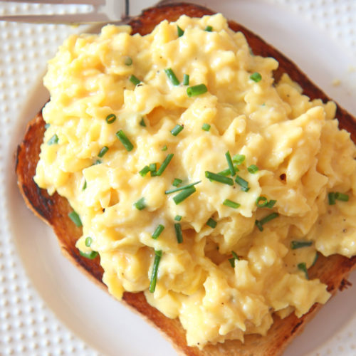 How To Make The Creamiest Scrambled Eggs - Chop Happy