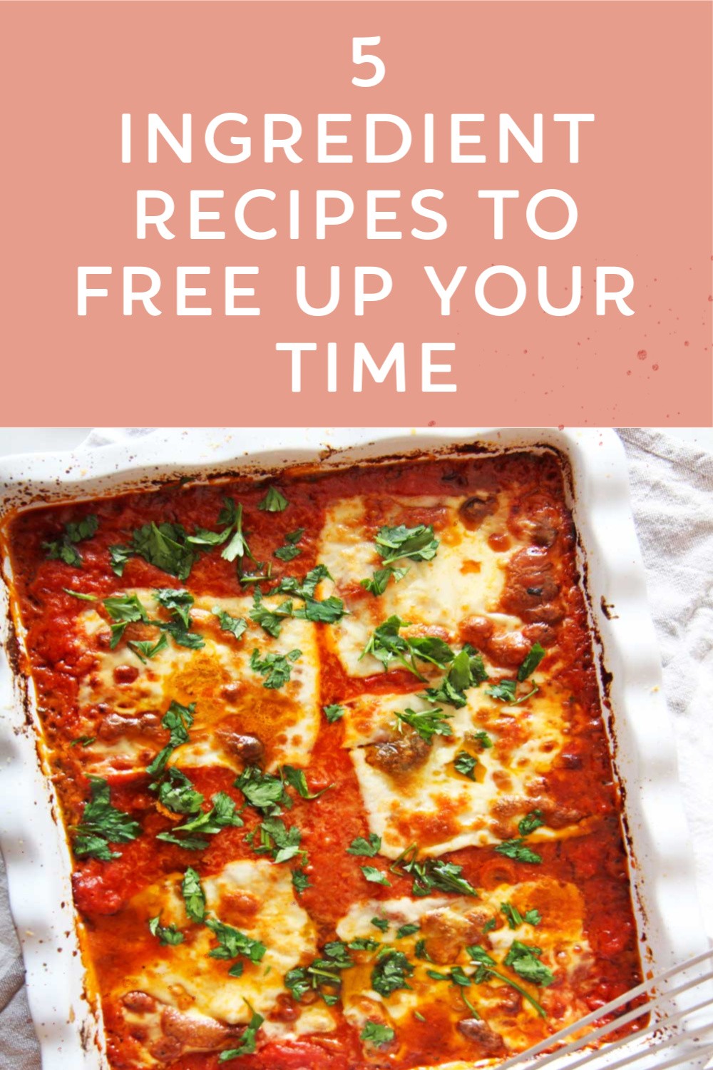 Easy Five Ingredient Recipes To Free Up Your Time. Easy dinner recipes. www.ChopHappy.com #5Ingredients #busymom