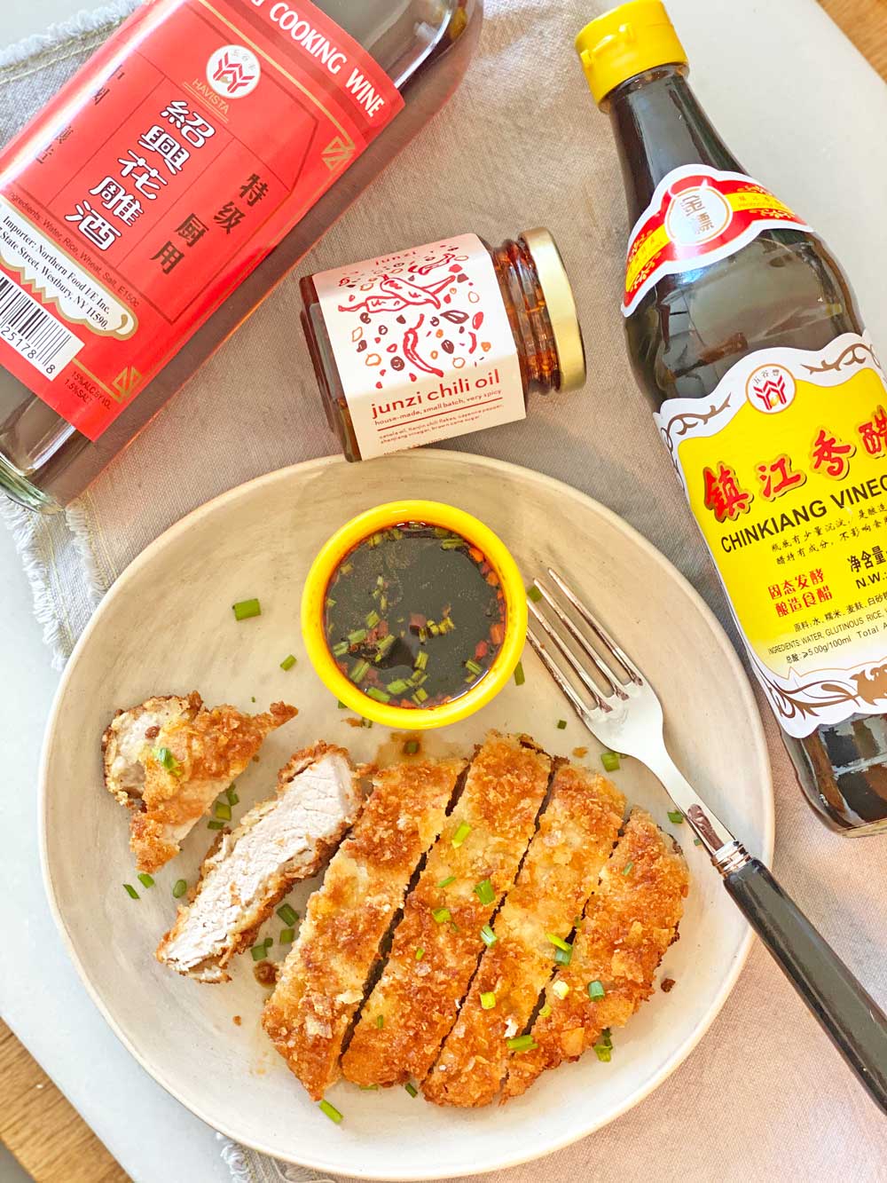 Potato Chip Crusted Pork Cutlet. Grab your potato chips, pork, and tea  brine. This is easy weeknight dinner with sandwich leftovers. Happy Cooking! www.ChopHappy.com #porkcutlet #potatochip